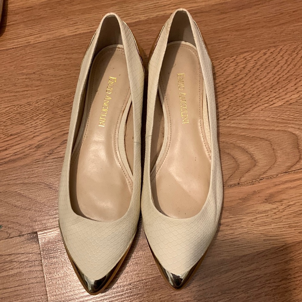 Leather flats